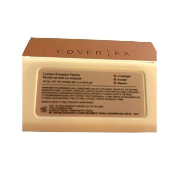Cover/FX Womens Enhancer Palette Custom Candlelight Sunlight Blossom 0.4 oz New - Picture 3 of 6